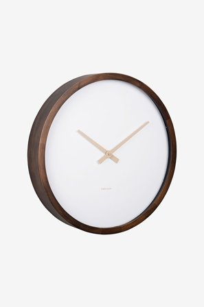 Karlsson - Veggklokke Ancho Large - Brun - Veggklokker & bordklokker - Fra Homeroom