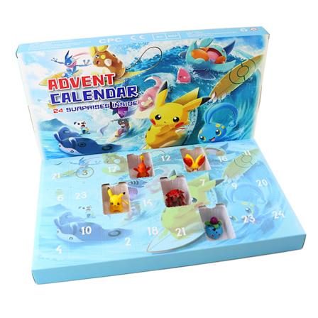 XBI- Jul 24 dagar nedräkning Blind Box Barn Gåva Jul Adventskalender pikachu