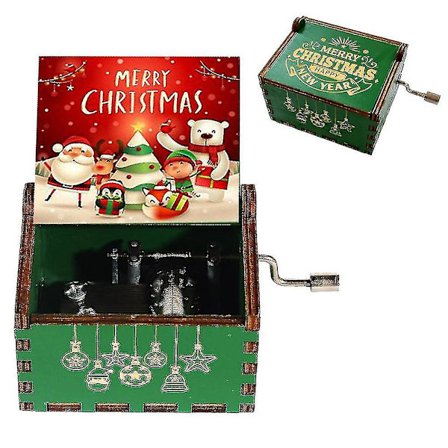 Vänner Star Ball Födelsedagspresent Musikdosa Jultema Anonymitet Trä Barn Present