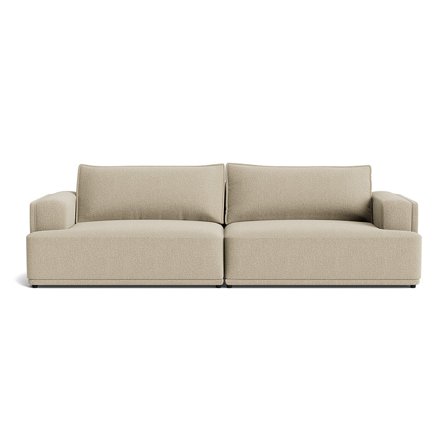 Benessere 3 personers sofa - Nordic Mørk beige - Elegant og rummelig stue sofa - 273x100x81cm - Perfekt til afslapning og hygge med familie og venner