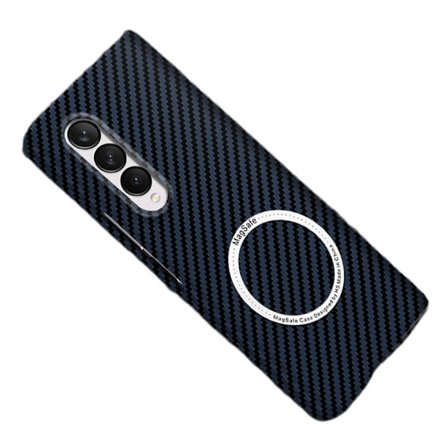 Case Magsafe Carbon Fiber Slim Magnetic Case för Samsung Galaxy Z Fold 4 5G Slim Case Hard Shockproof Thin Case Support Wireless Charger