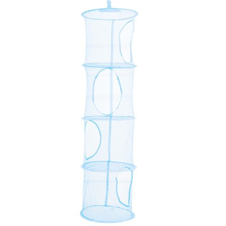 4-lagers Mesh Vikbart Barnleksaksförvaringsställ Hängande Korg Diverseartiklar Organiserare