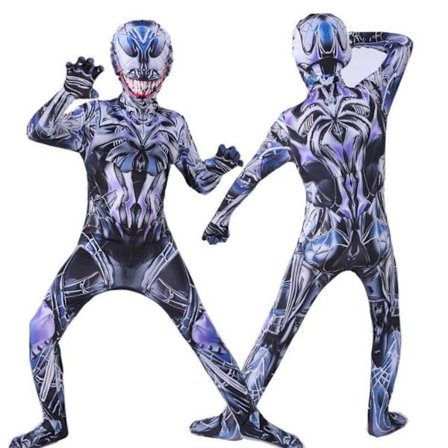 Barn Pojkar Spiderman Fancy Dress Party Jumpsuit Cosplay kostym White Red 110cm