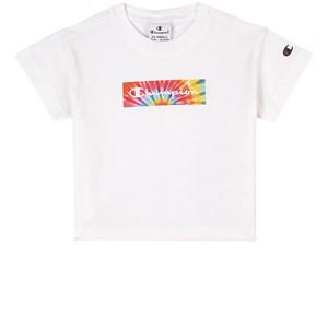 Kids - Champion White Logo T-Shirt 7-8 Years - Tops - 7-8 years - White - Mädchen