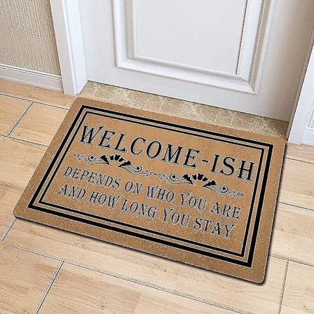 Rolig välkomst dörrmatta inomhus personlig inredning matta 15,9"(l) X 23,7"(w)