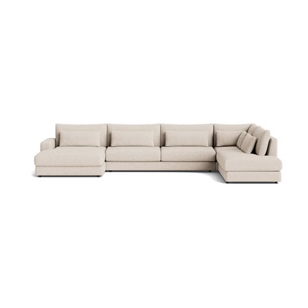 Sevilla U-sofa, venstrevendt - Aragon Beige - 420x240x85 - Sofa, u-sofa