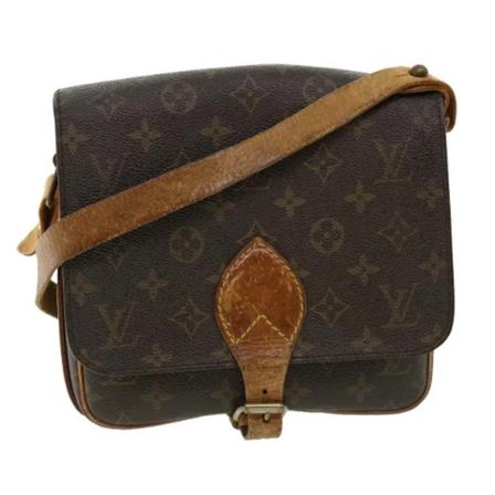 Louis Vuitton Vintage, Pre-owned Shoulder Bags Bruin, Dames, Maat:ONE Size,leer