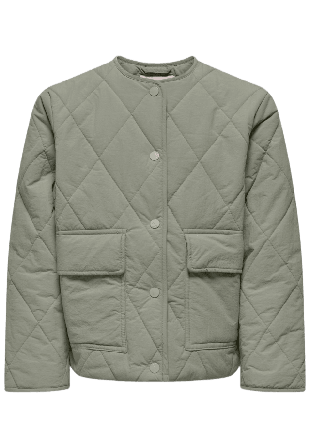 Only OGROSALINA QUILTED JACKET Ytterplagg Dam Grön 146