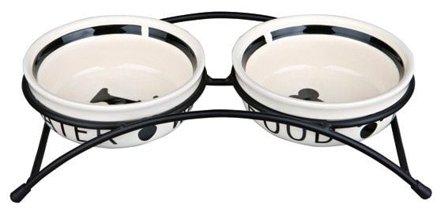 Trixie -keraaminen kuppiteline kahdella kupilla, 0,6 l