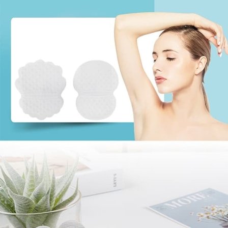 {NT} Kainaloiden hikitipat – 50 kpl näkymättömiä suojalappuja, joilla on korkea imukyky