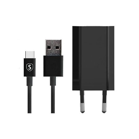 SiGN USB-C Laddare 1A, 1m - Svart