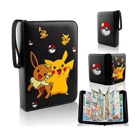 1 Kortbog Kompatibel med Kort, Kortbog, Kortalbum, Kortbeskytter, Kort Opbevaringsbog med 400 Franske Kort Displaylommer til Samlekort