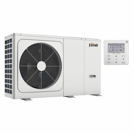Pompa di calore aria acqua Ferroli Omnia M 3.2 8,4 kW Monoblocco Monofase Inverter R32 A++