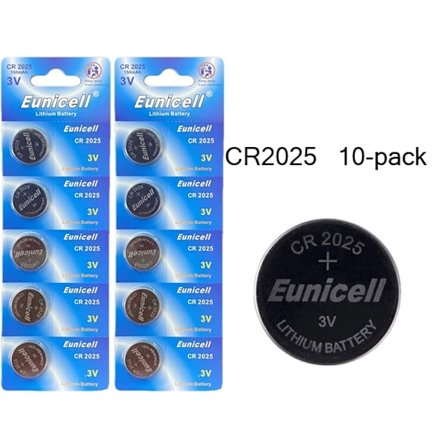 CR2025 10-pack Litium batterier 3V