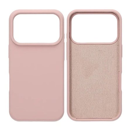 Mobilskal Mjukt Silikon för iPhone 17 Pro - Sandrosa