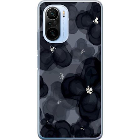 Kompatibelt Mobilskal till Xiaomi Xiaomi Mi 11i Abstrakt mörkt blommönster i svartgrå toner med elegant och dramatisk känsla