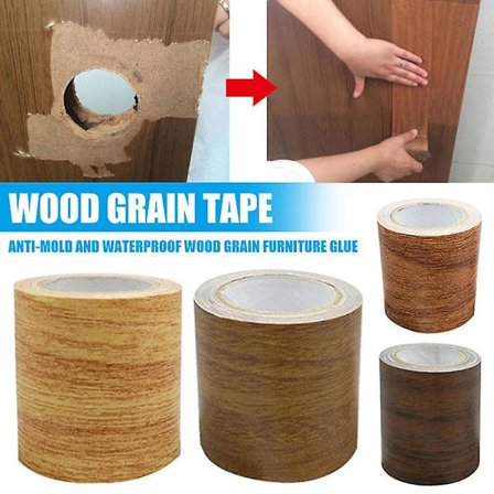 Woodgrain Repair Tape Patch Wood Textured Furniture Adhesive Tape Strong Stickiness Waterproof