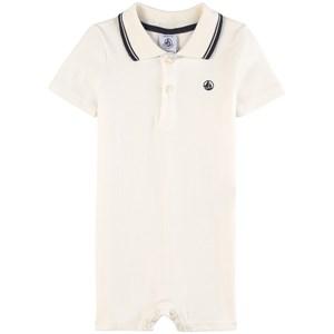 Kids - Petit Bateau White Polo Romper 6 Months - All in ones - 6 months - White