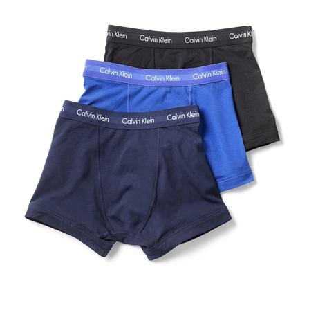 Calvin Klein Undertøj Trunks 3-pak Blue/Cobalt/Black M, Tøj & Bolig, Herreundertøj, Tights