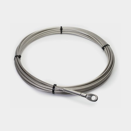 Voorstag Staalkabel Seldén Standard, voor Furlex 204 rolreefsysteem, geperste lus, Ø7 mm, 13 meter