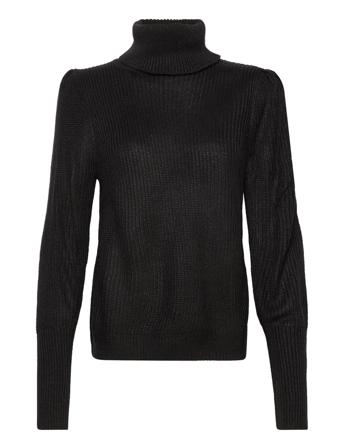 Vilou New Rollneck L/S Knit Top/Vol Black Vila