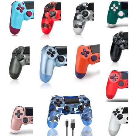Trådløs håndkontroll til PS4/ Pro/Slim/PC Bluetooth spilpad Joystick Dobbelt Vibration Rose guld