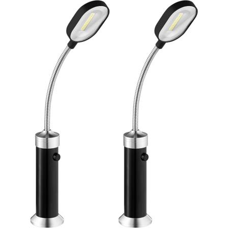 Galaxy 2X Grilllampe - Sett med 2 Fleksible LED 10 COB 200 Lumen lamper for utendørs matlaging - Campingutstyr