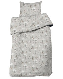 Sengesett til sprinkelseng Bambi barnemotiv 2 deler Beige