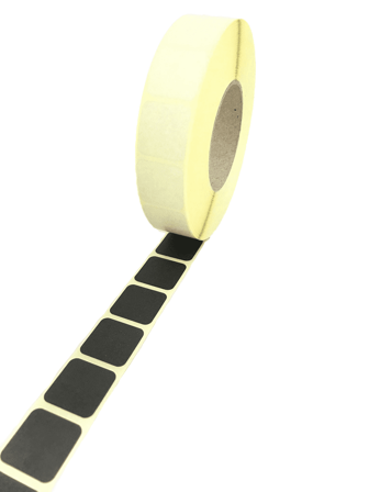 Grey Oak Skivelapper Svart 17x17 mm