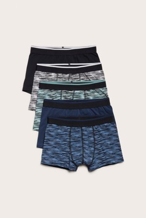 Kappahl | Majtki bokserki 5-pak | Czarne