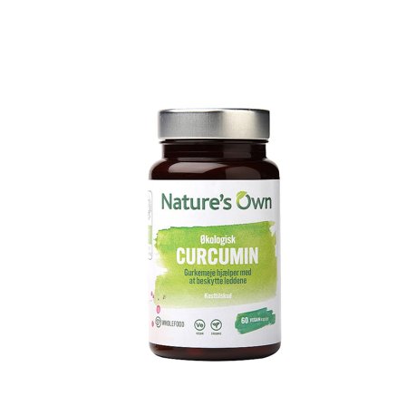 3 for 2 - Natures Own Økologisk Curcumin 60 kaps, Helse & Madvarer, Ingredienser, Gurkemeje