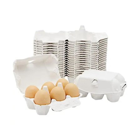 40 stk Eggkartonger Eggmassefiberholder Bulk Holder 6 Egg Gård Marked