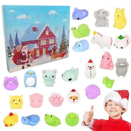 Adventskalender Nedtællingskalender Juleadventskalender Sød Squishy Legetøj Til Drenge Piger Julegaver Fest