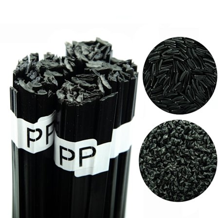 Plastlod PP sort 100g – Professionel kvalitet | Smeltepunkt 260-330°C | Til generel brug i bilindustrien og elektronik