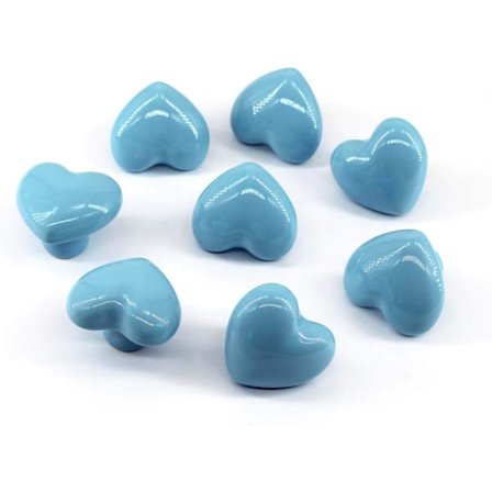 (Ruuvit mukana) 8 kpl Sininen Keramiikka Laatikon Vetimet ja Nuppi Kalusteiden Kahva Ovikahva Lastenhuoneeseen