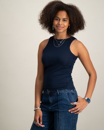 Sofie Schnoor Top Blauw Tops/blouses Meisjes - Kids Brand Store