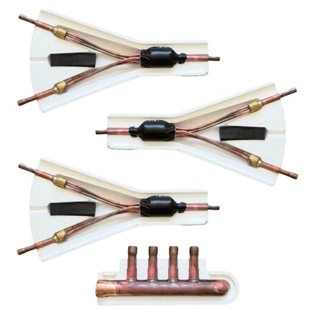 Giunto QUADRI Samsung MXJ-4D2509K per collegamento 4 unità interne commerciali