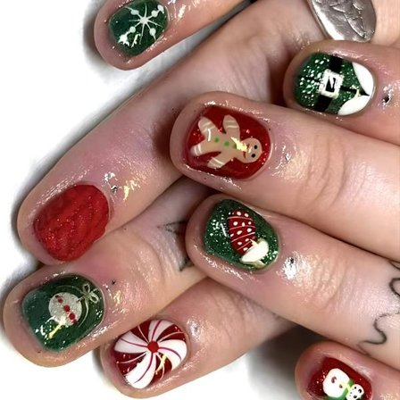 24 st Jul Press On Naglar Korta Runda Konstgjorda Naglar Gåva Falska Naglar