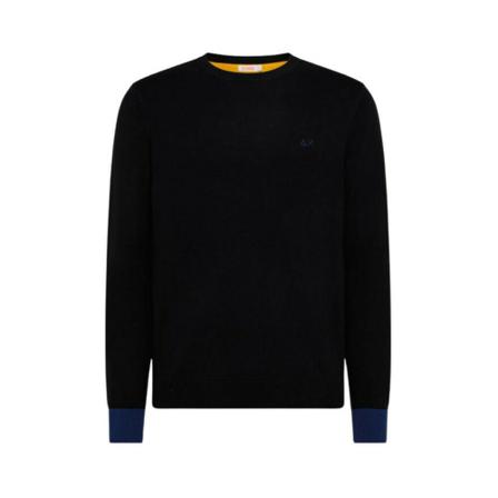 Sun68 Sweater Sort, Herre, Størrelse: L