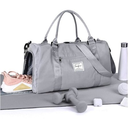 Gymväska Dam Herr med Skofack & Våtficka, för Easyjet Flygbolag Kabinväska 45x36x20 Under Sätet Rese Duffelväska Weekendväska Tote Carry on Bagage