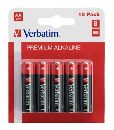 Verbatim batteri - 10 x AA / LR6 - Alkalisk