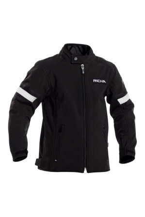 Motorjas Kinderen Richa Toulon 2 Softshell Zwart/Grijs M