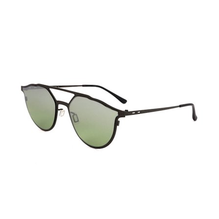 Solbriller Italia Independent I-I 0256 THIN METAL B. 2 030.000 ARMY GREEN 56/19/145 UNISEX(56 mm,Svart)