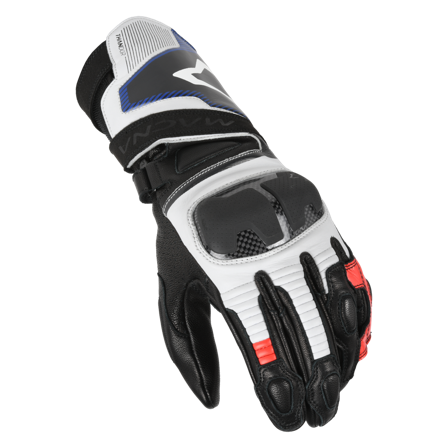 Motorradhandschuhe Macna Thandor Weiß/Rot M