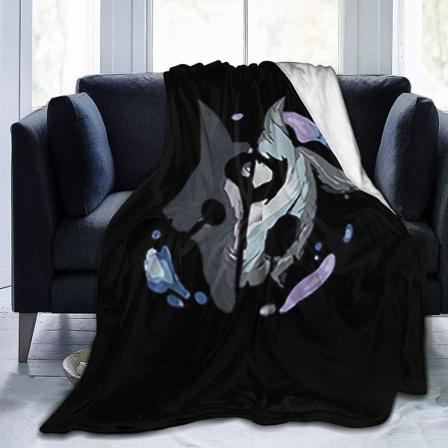 Vintage League Of Legends Kindred Printed Ultramjuk mikrofleecefilt Mjuk Varm Flera storlekar För vuxna Barn Tonåringar Välmatchat sovrum 60x50in 