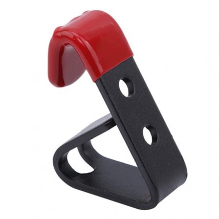 Böjbara metallhjulskrokar för att hänga fälgar på väggen med mjuk plastbeläggning svart och röd