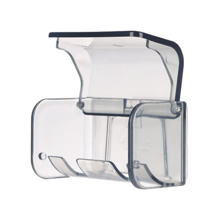 Harmaa seinään kiinnitettävä hammasharjateline