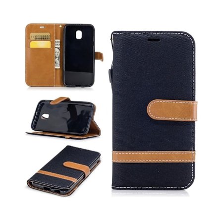Samsung Galaxy J3 (2017) Trendy læder etui - Sort