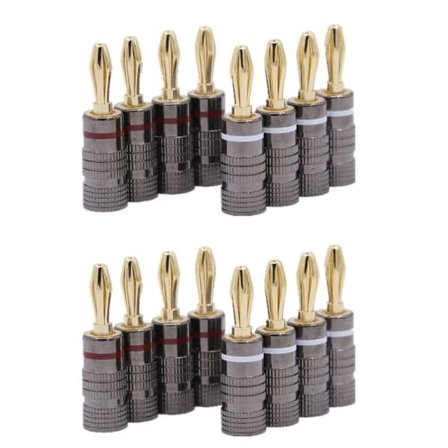 [NT] Banankontakt guldpläterad 4 mm 16-pack
