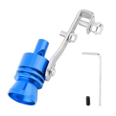 Universal Turbo-fløyte til eksosrør for bil, ATV, SUV, biltilbehør (blå)
